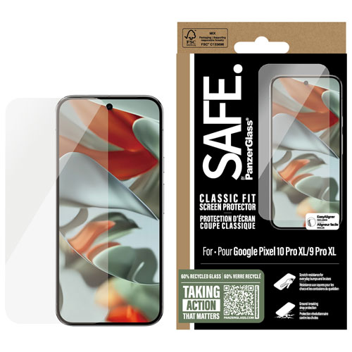 Protecteur d'écran en verre ultralarge de PanzerGlass pour Pixel 10 Pro /9 Pro