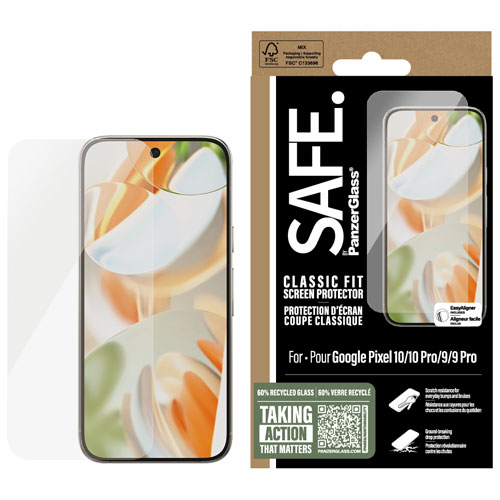 PanzerGlass Ultra-Wide Fit Glass Screen Protector for Pixel Pixel 10/10 Pro /9/9 Pro