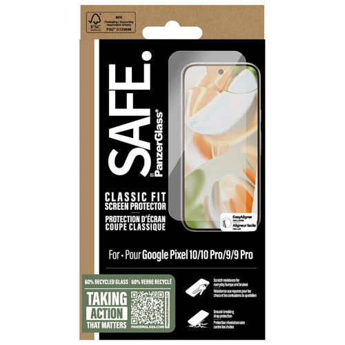 PanzerGlass Ultra-Wide Fit Glass Screen Protector for Pixel Pixel 10/10 Pro /9/9 Pro