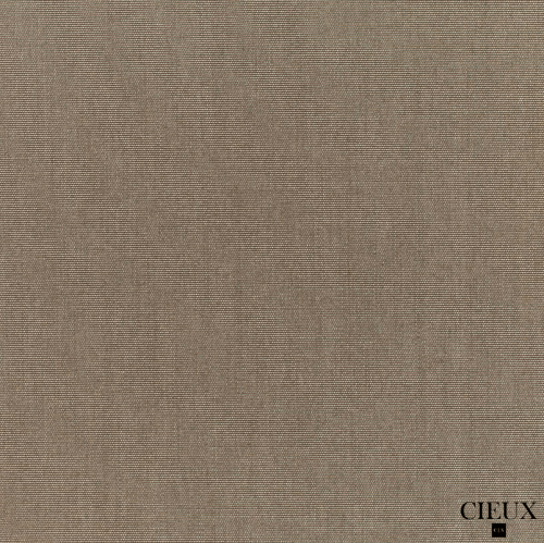 CIEUX Valence Outdoor Patio Wicker Club Chair in Brown with Sunbrella Canvas Taupe Cushions