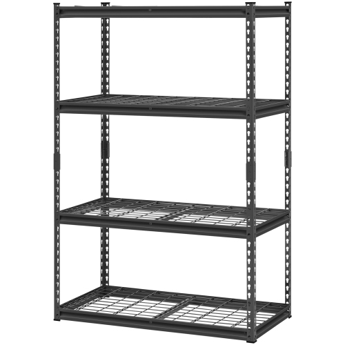 VEVOR 20"D x 40"W x 60"H Storage Shelves, 2400 lbs, 4 Tier Heavy Duty Garage Shelving, Adjustable Metal Shelves for Industrial Shelving Unit Utility