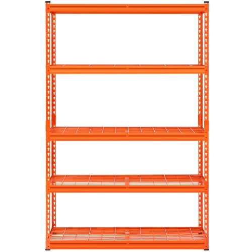 VEVOR 18"D x 48"W x 72"H Storage Shelves, 2500 lbs, 5 Tier Heavy Duty Garage Shelving, Adjustable Metal Shelves for Industrial Shelving Unit Utility