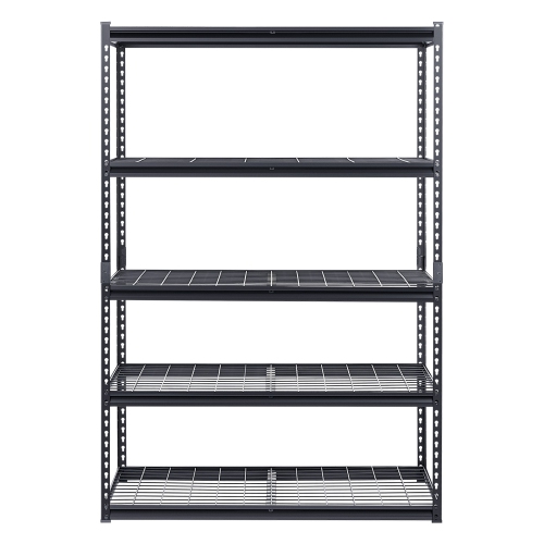 VEVOR 24"D x 48"W x 72"H Storage Shelves, 3000 lbs, 5 Tier Heavy Duty Garage Shelving, Adjustable Metal Shelves for Industrial Shelving Unit Utility
