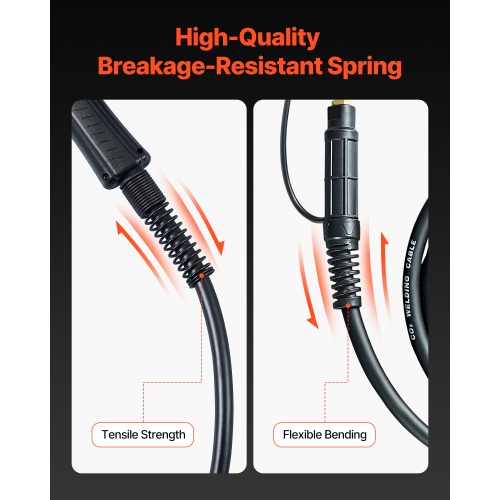 VEVOR 200Amp Spool Gun with 20FT Cable, Compatible with Hobart lronMan 240 Mig Welders, Suitable for 0.030" and 0.035" Flux Core/Solid/Aluminum