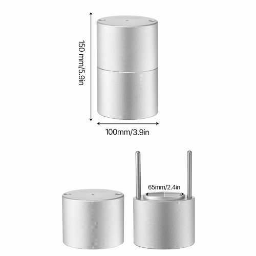 VEVOR 2.4" Ice Diamond Press, Ice Ball Maker, Aviation Aluminum Diamond Ice Ball Press Kit for Ice Diamond, Ice Press with Tong and Drip Tray, for