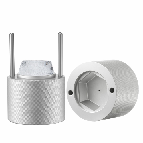 VEVOR 2.4" Ice Diamond Press, Ice Ball Maker, Aviation Aluminum Diamond Ice Ball Press Kit for Ice Diamond, Ice Press with Tong and Drip Tray, for