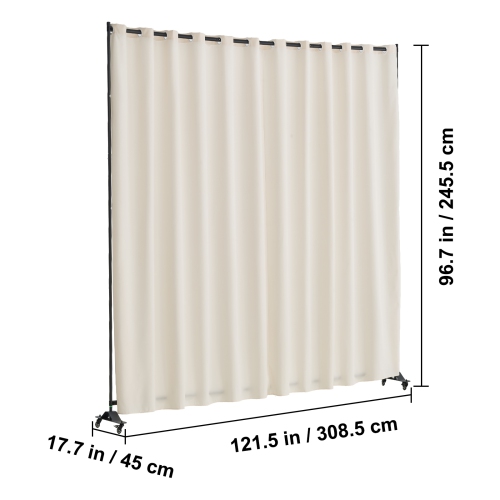 VEVOR Room Divider, 4 Panel Room Dividers and Folding Privacy Screens, Fabric Partition Room Dividers for Office, Bedroom, Dining Room, Study,