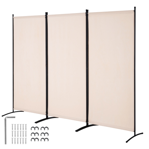VEVOR Room Divider, 3 Panels Room Divider, Folding Privacy Screen and Portable Partition Divider for Room Separation, Freestanding Room Partitions