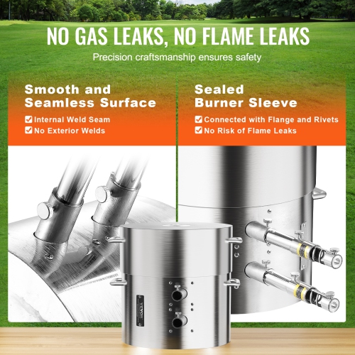 VEVOR 16KG/35lbs Propane Melting Furnace Kit, Gas Metal Melting Furnace Kit, Dual Burner Foundry Home Kiln with Crucibles and Tongs, Smelting Casting