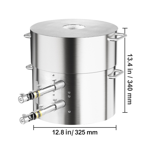 VEVOR 16KG/35lbs Propane Melting Furnace Kit, Gas Metal Melting Furnace Kit, Dual Burner Foundry Home Kiln with Crucibles and Tongs, Smelting Casting