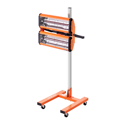 VEVOR 2200W 1-60 min Timing Infrared Curing Lamp, Auto Heating Car Curing Light with Bracket, 5.17 sq.ft Baking Area Spray Baking Booth Heaters,