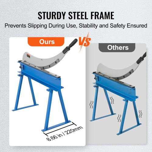 VEVOR 32" Manual Hand Plate Shear for Metal Sheet Processing, Benchtop Cutter with Q235 Material, for Crafts Thick Steel Crafting, Heavy Duty Roll