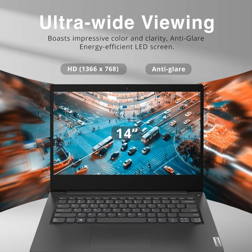 Open Box - Lenovo Ideapad 3 14" HD Laptop, Intel Pentium Gold 6405U Processor, 512GB PCIe SSD, 12GB RAM, Intel UHD Graphics, Speakers, Webcam, WiFi,