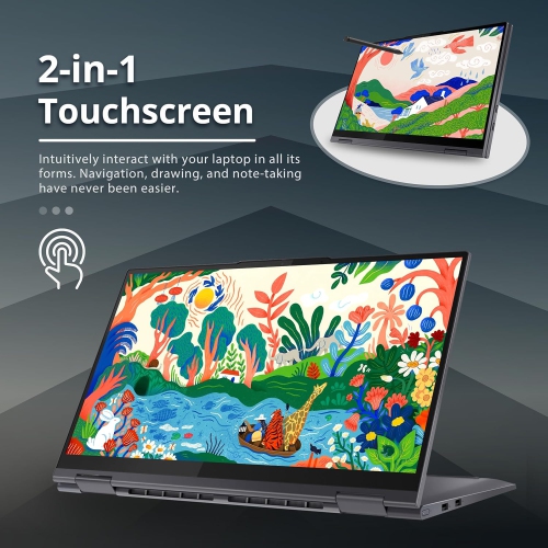 Open Box - Lenovo Yoga 7i 2-in-1 15.6" FHD Touchscreen Laptop, Intel i5-1135G7, 2TB SSD, 8GB RAM, Intel Iris Xe Graphics, Backlit Keyboard, Finger