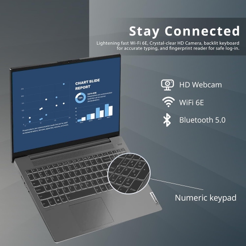 Open Box - Lenovo IdeaPad 5i 15.6" FHD IPS Touchscreen Laptop, Intel i5-1135G7, 2TB PCIe SSD, 8GB RAM, Intel Iris Xe Graphics, Backlit Keyboard,