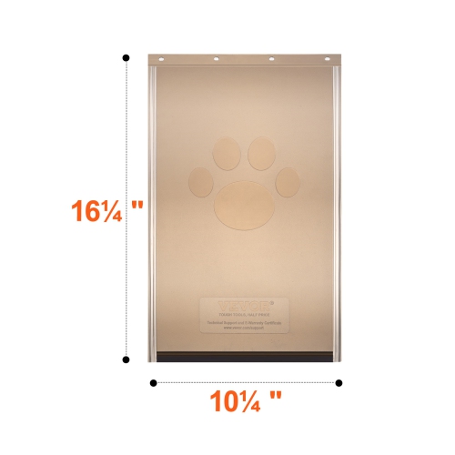 VEVOR 10.25" x 16.25" Pet Door Replacement Flap, Compatible with Flap Pet Doors, Longer Lasting, Weather-proof, Thickened PVC Door Replacement Flap