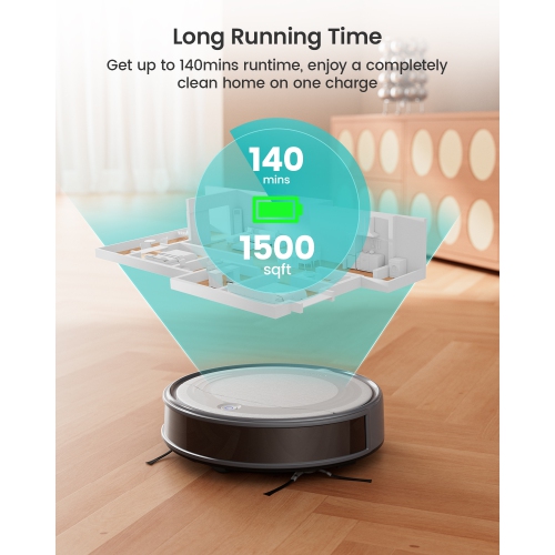 Lefant Robot Vacuum Cleaner with 4500Pa Suction, APP/Remote/Voice Control,Ideal for Pet hair, M310