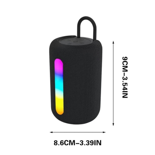 Nouveau haut-parleur Bluetooth multifonction, haut-parleur d'extrêmes graves Bluetooth sans fil, mini haut-parleur portatif en tissu maillé