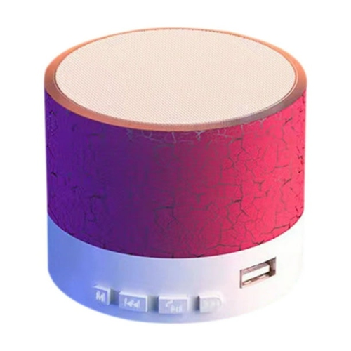 Outdoor passion Bluetooth speaker | Portable subwoofer | Cracked breathing light | Desktop mini wireless speaker "red version"
