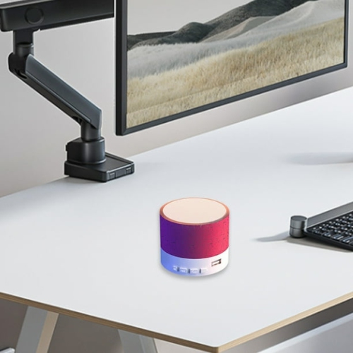 Outdoor passion Bluetooth speaker | Portable subwoofer | Cracked breathing light | Desktop mini wireless speaker "red version"