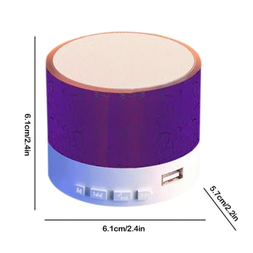 Outdoor magic Bluetooth speaker | Portable subwoofer | Cracked RGB atmosphere light | Wireless party cannon "purple version"