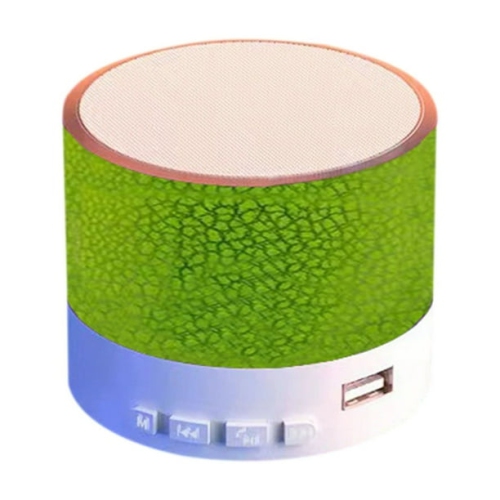 Outdoor sports Bluetooth speaker | Portable subwoofer | Cracked colorful lighting effect | Home camping wireless speaker "green version"