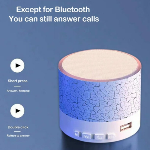 Outdoor waterproof Bluetooth speaker | Portable subwoofer | Cracked dynamic lighting effect | Wireless mini party speaker "blue version"