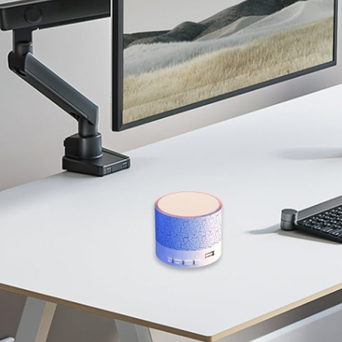 Outdoor waterproof Bluetooth speaker | Portable subwoofer | Cracked dynamic lighting effect | Wireless mini party speaker "blue version"