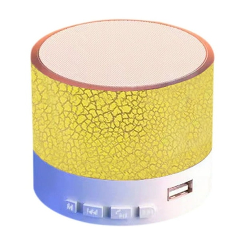 Outdoor vitality Bluetooth speaker | Portable subwoofer | Cracked colorful lighting effect | Wireless desktop mini speaker "yellow version"