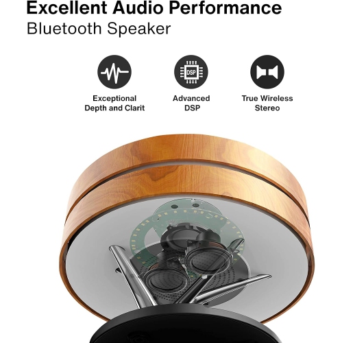 Bedside lamp with Bluetooth speaker and wireless charger, sleep mode, Bluetooth speaker desk lamp, stepless dimming, wireless charger desk lamp