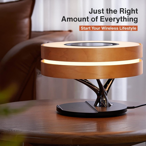 Bedside lamp with Bluetooth speaker and wireless charger, sleep mode, Bluetooth speaker desk lamp, stepless dimming, wireless charger desk lamp