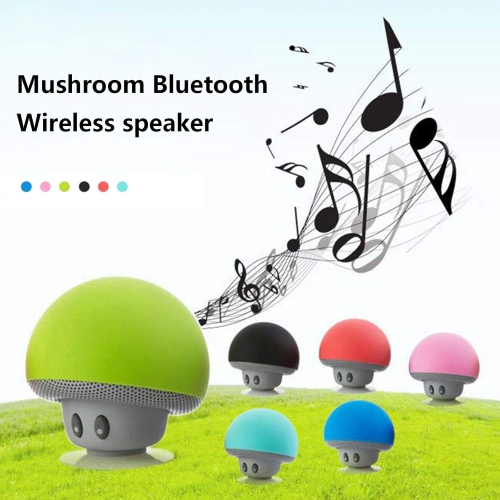 Wireless speaker bluetooth mini suction cup speaker portable waterproof mushroom head wireless bluetooth speaker connect to mobile phone/tablet