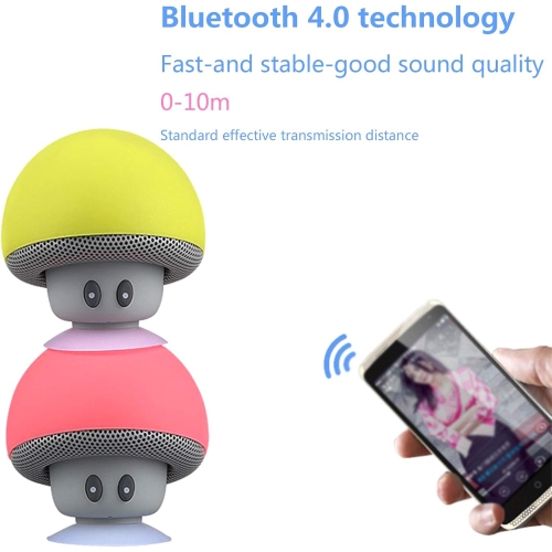 Étui en silicone souple pour haut-parleur sans fil Bluetooth de Mignon Mushroom Speaker