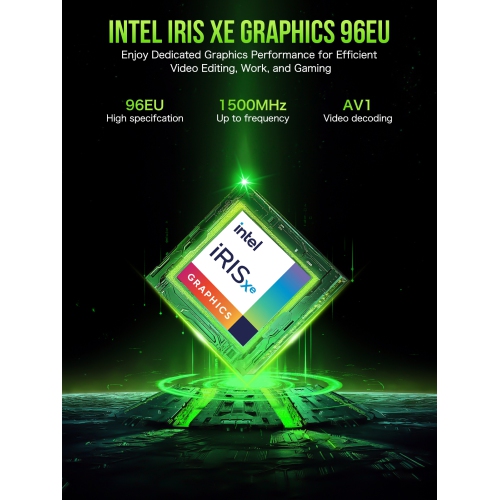 Mini-PC de GMKtec - Core i9 13900HK jusqu'à 5,4&nbsp;GHz-mini ordinateur 32&nbsp;Go RAM DDR5 1&nbsp;To SSD , 8 ports USB/COM/HDMI/DP Office K10