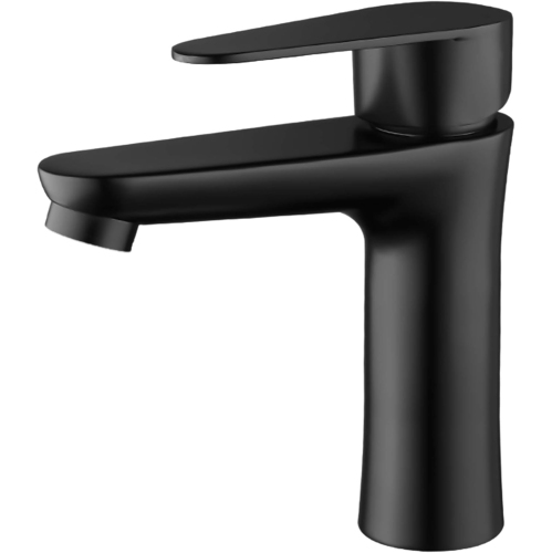 Stainless Steel Basin Tap, Single Cold Black Bathroom Faucet