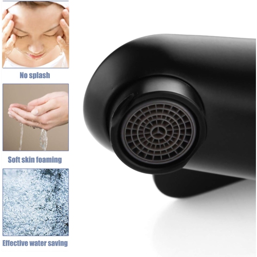 Stainless Steel Basin Tap, Single Cold Black Bathroom Faucet