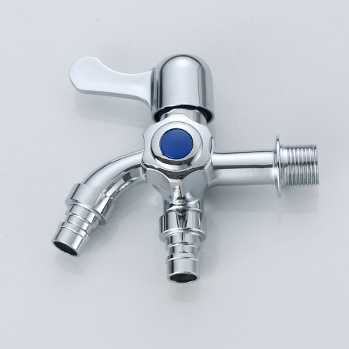 Multifunctional Faucet Mixer, Double Spout for Washing Machine, Kitchen Sink, and Shower