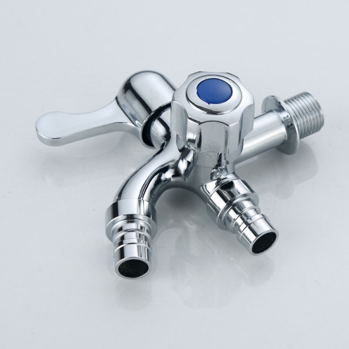 Multifunctional Faucet Mixer, Double Spout for Washing Machine, Kitchen Sink, and Shower
