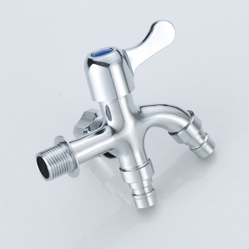 Multifunctional Faucet Mixer, Double Spout for Washing Machine, Kitchen Sink, and Shower