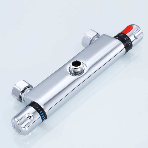 Electric Water Heater Mixing Valve, 38°C Thermostatic Anti-Scald Valve with Safety Lock