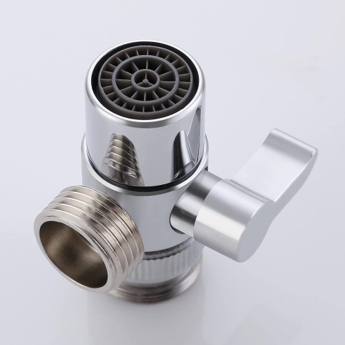 Faucet Water Switching Valve, All-Copper Diverter for Kitchen or Bathroom Sink