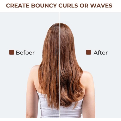 40mm Long Barrel Attachment for Dyson,Curling Iron Replacement Compatible with Dyson,Adjustable Bidirectional Curling Iron Attachment,for Voluminous