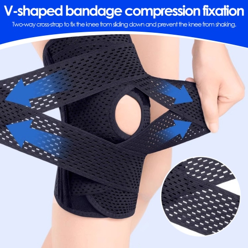 Meniscus Knee Brace, Lightweight Breathable Support Brace for Knee Pain, Fits 68-82kg