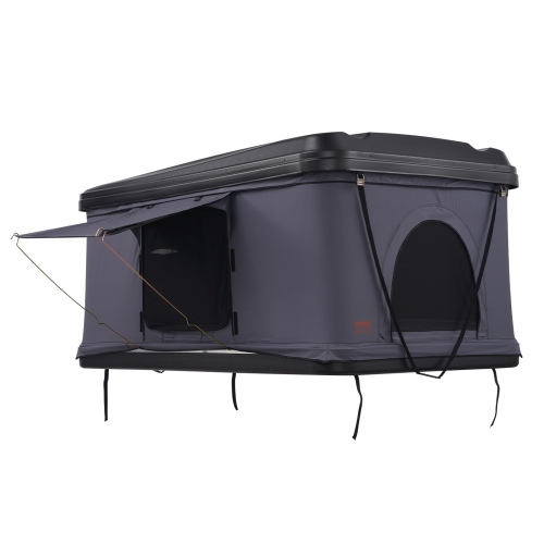 VEVOR Rooftop Tent Hard Shell, Naturnest Rooftop Tent Hardshell for 2-3 Person, Hard Shell Roof Top Tent with Telescopic Ladder Thick Mattress,