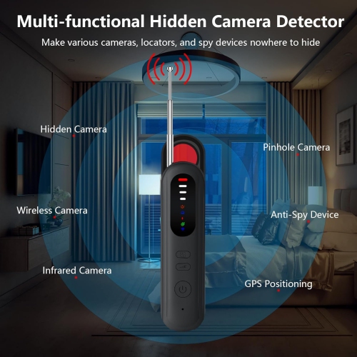 2025 Dernière version mise à jour Détecteur de caméra caché, Détecteur de caméra Spy Camera Finder Anti-Sneak Shooting Anti-Localisation