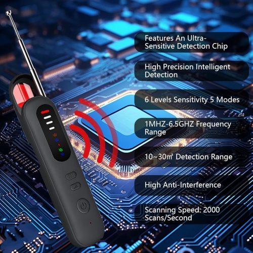 2025 Dernière version mise à jour Détecteur de caméra caché, Détecteur de caméra Spy Camera Finder Anti-Sneak Shooting Anti-Localisation