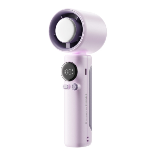 New 100-speed high-speed handheld fan turbine semiconductor ice crystal cooling digital display small fan portable USB charging outdoor indoor travel
