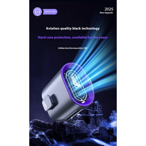 New waist hanging fan Touch lighting hanging neck small fan with LED display Night light Rechargeable wearable belt - single wind hanging waist fan