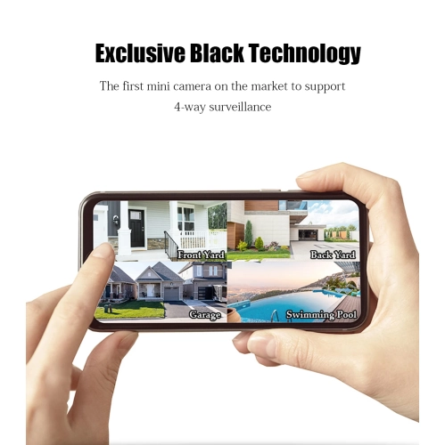 Caméra C1 Télécommande Wi-Fi intelligente vision nocturne infrarouge Surveillance sécurité sans fil tête compacte Caméra extérieure petite, mini