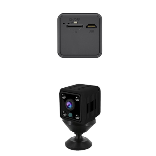 X6 camera home security surveillance camera HD night vision wireless small cube WIFI camera, built-in infrared night vision light, built-in 8G card